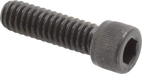 Value Collection - 1/4-20 UNC Hex Socket Drive, Socket Cap Screw - Alloy Steel, Black Oxide Finish, Fully Threaded, 7/8" Length Under Head - Industrial Tool & Supply