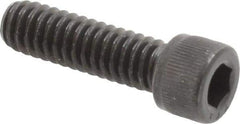 Value Collection - 1/4-20 UNC Hex Socket Drive, Socket Cap Screw - Alloy Steel, Black Oxide Finish, Fully Threaded, 7/8" Length Under Head - Industrial Tool & Supply
