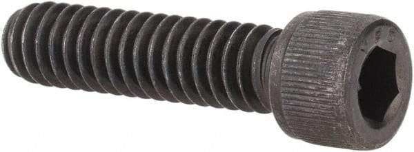 Value Collection - 1/4-20 UNC Hex Socket Drive, Socket Cap Screw - Alloy Steel, Black Oxide Finish, Fully Threaded, 1" Length Under Head - Industrial Tool & Supply