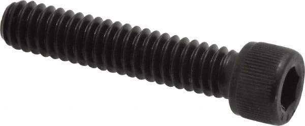 Value Collection - 1/4-20 UNC Hex Socket Drive, Socket Cap Screw - Alloy Steel, Black Oxide Finish, Fully Threaded, 1-1/4" Length Under Head - Industrial Tool & Supply