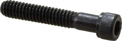 Value Collection - 1/4-20 UNC Hex Socket Drive, Socket Cap Screw - Alloy Steel, Black Oxide Finish, Partially Threaded, 1-1/2" Length Under Head - Industrial Tool & Supply