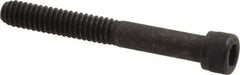 Value Collection - 1/4-20 UNC Hex Socket Drive, Socket Cap Screw - Alloy Steel, Black Oxide Finish, Partially Threaded, 2" Length Under Head - Industrial Tool & Supply