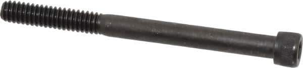 Value Collection - 1/4-20 UNC Hex Socket Drive, Socket Cap Screw - Alloy Steel, Black Oxide Finish, Partially Threaded, 3" Length Under Head - Industrial Tool & Supply