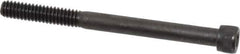 Value Collection - 1/4-20 UNC Hex Socket Drive, Socket Cap Screw - Alloy Steel, Black Oxide Finish, Partially Threaded, 3" Length Under Head - Industrial Tool & Supply