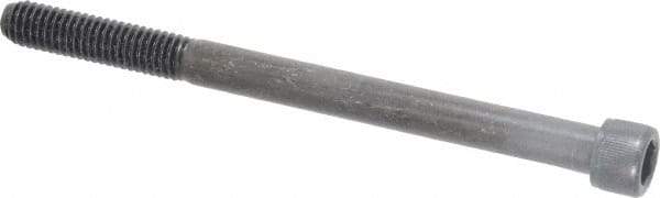 Value Collection - 3/8-16 UNC Hex Socket Drive, Socket Cap Screw - Alloy Steel, Black Oxide Finish, Partially Threaded, 5" Length Under Head - Industrial Tool & Supply