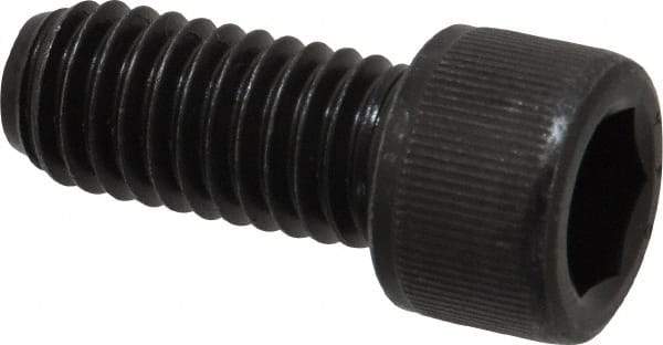 Value Collection - 7/16-14 UNC Hex Socket Drive, Socket Cap Screw - Alloy Steel, Black Oxide Finish, Fully Threaded, 1" Length Under Head - Industrial Tool & Supply