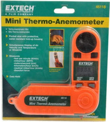 Extech - 0.5 to 28 m/Sec Air Anemometer - 122°F Max - Industrial Tool & Supply