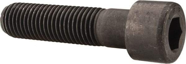 Value Collection - 1-8 UNC Hex Socket Drive, Socket Cap Screw - Alloy Steel, Black Oxide Finish, Partially Threaded, 4" Length Under Head - Industrial Tool & Supply