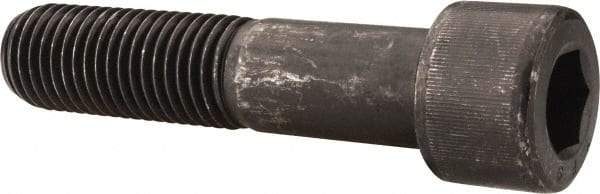 Value Collection - 1-8 UNC Hex Socket Drive, Socket Cap Screw - Alloy Steel, Black Oxide Finish, Partially Threaded, 4-1/2" Length Under Head - Industrial Tool & Supply
