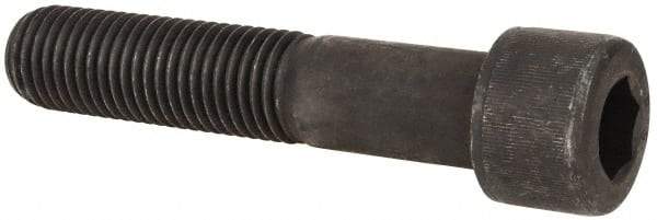 Value Collection - 1-8 UNC Hex Socket Drive, Socket Cap Screw - Alloy Steel, Black Oxide Finish, Partially Threaded, 5" Length Under Head - Industrial Tool & Supply
