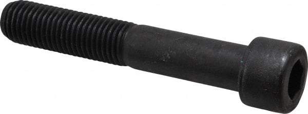 Value Collection - 1-8 UNC Hex Socket Drive, Socket Cap Screw - Alloy Steel, Black Oxide Finish, Partially Threaded, 6" Length Under Head - Industrial Tool & Supply
