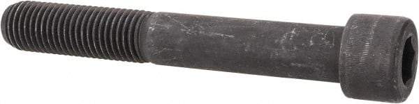 Value Collection - 1-8 UNC Hex Socket Drive, Socket Cap Screw - Alloy Steel, Black Oxide Finish, Partially Threaded, 7" Length Under Head - Industrial Tool & Supply