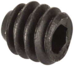 Value Collection - #0-80 UNF, 1/16" OAL, Cup Point Set Screw - Grade 8 Alloy Steel, 0.028" Key - Industrial Tool & Supply