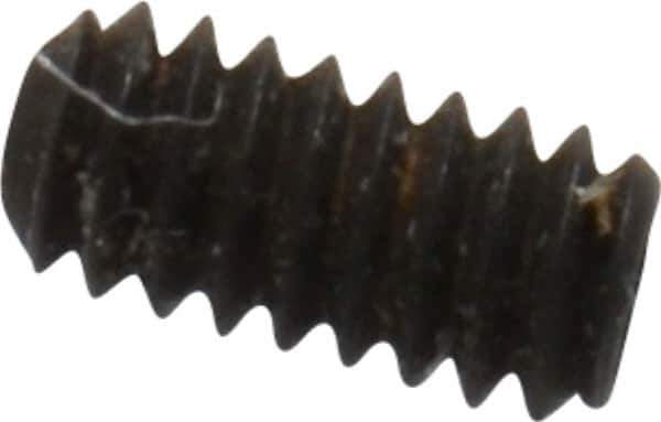 Value Collection - #0-80 UNF, 1/8" OAL, Cup Point Set Screw - Grade 8 Alloy Steel, 0.028" Key - Industrial Tool & Supply