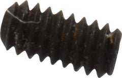 Value Collection - #0-80 UNF, 1/8" OAL, Cup Point Set Screw - Grade 8 Alloy Steel, 0.028" Key - Industrial Tool & Supply