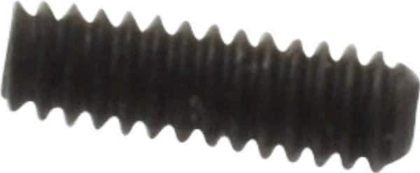 Value Collection - #0-80 UNF, 3/16" OAL, Cup Point Set Screw - Grade 8 Alloy Steel, 0.028" Key - Industrial Tool & Supply