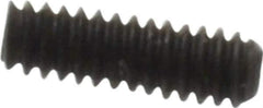 Value Collection - #0-80 UNF, 3/16" OAL, Cup Point Set Screw - Grade 8 Alloy Steel, 0.028" Key - Industrial Tool & Supply