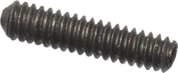 Value Collection - #0-80 UNF, 1/4" OAL, Cup Point Set Screw - Grade 8 Alloy Steel, 0.028" Key - Industrial Tool & Supply
