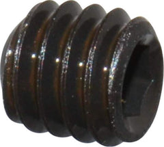 Value Collection - #5-44 UNF, 1/8" OAL, Cup Point Set Screw - Grade 8 Alloy Steel, 1/16" Key - Industrial Tool & Supply