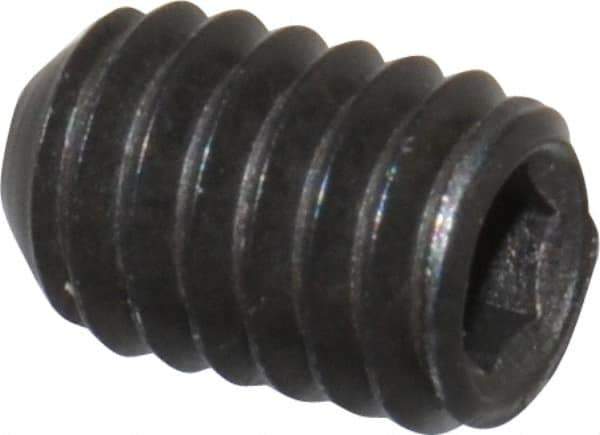 Value Collection - #5-44 UNF, 3/16" OAL, Cup Point Set Screw - Grade 8 Alloy Steel, 1/16" Key - Industrial Tool & Supply
