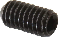Value Collection - #5-44 UNF, 1/4" OAL, Cup Point Set Screw - Grade 8 Alloy Steel, 1/16" Key - Industrial Tool & Supply
