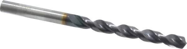 Guhring - Letter K 130° Powdered Metal Jobber Drill - FIREX Finish, Right Hand Cut, Parabolic Flute, Straight Shank, 109mm OAL, Cone Relief Point - Industrial Tool & Supply