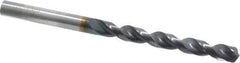 Guhring - Letter K 130° Powdered Metal Jobber Drill - FIREX Finish, Right Hand Cut, Parabolic Flute, Straight Shank, 109mm OAL, Cone Relief Point - Industrial Tool & Supply