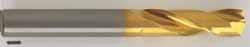 Guhring - 9.70026mm 140° Spiral Flute Solid Carbide Screw Machine Drill Bit - TiN Finish, Right Hand Cut, 43mm Flute Length, 89mm OAL, SU Point, Straight Shank - Industrial Tool & Supply