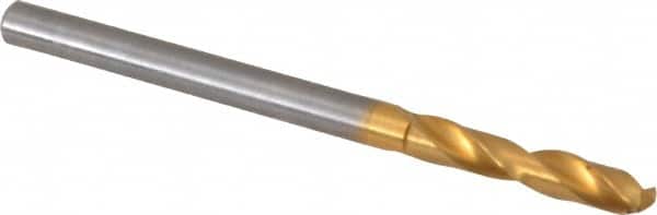 Guhring - 3.50012mm 140° Spiral Flute Solid Carbide Screw Machine Drill Bit - Industrial Tool & Supply