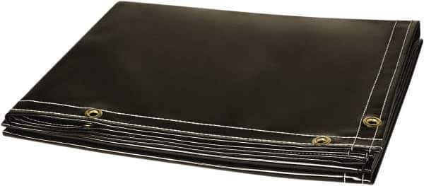 Steiner - 6' High x 10' Wide x 14mm Thick Vinyl Welding Curtain - Gray, Grommet - Industrial Tool & Supply
