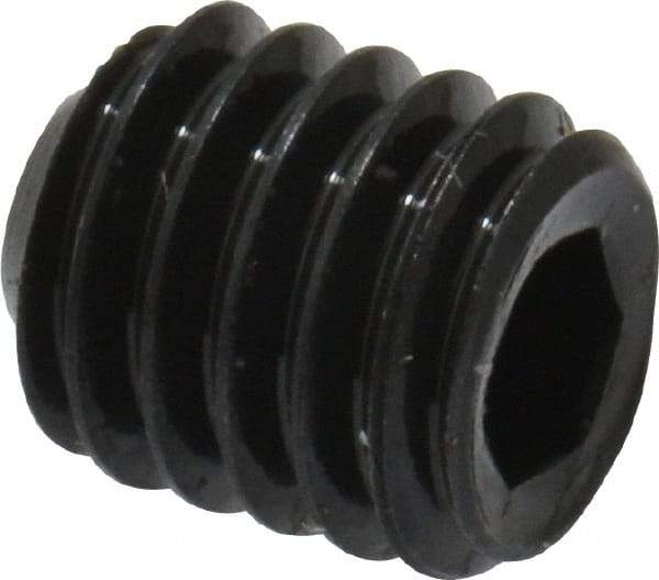 Value Collection - #8-36 UNF, 3/16" OAL, Cup Point Set Screw - Grade 8 Alloy Steel, 5/64" Key - Industrial Tool & Supply
