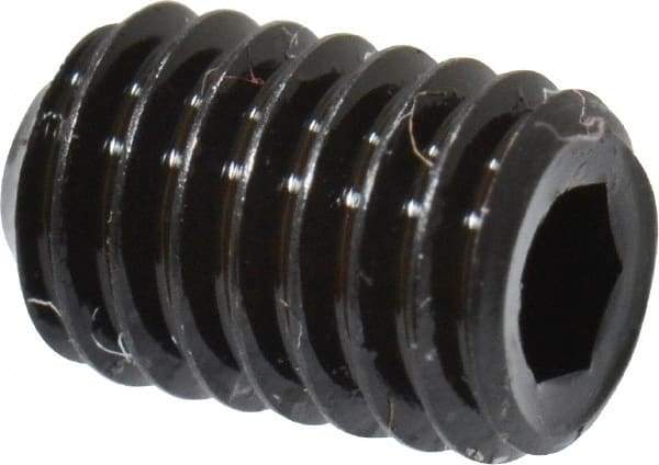 Value Collection - #8-36 UNF, 1/4" OAL, Cup Point Set Screw - Grade 8 Alloy Steel, 5/64" Key - Industrial Tool & Supply