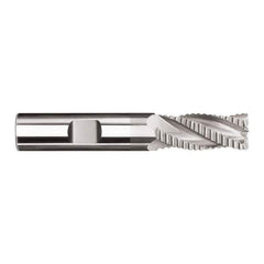 SGS - 10mm Diam, 22mm LOC, 3 Flute Solid Carbide 1.52mm Corner Radius Roughing End Mill - TiCN Finish, 72mm OAL, 10mm Shank Diam, Single End, Centercutting, 30° Helix - Industrial Tool & Supply