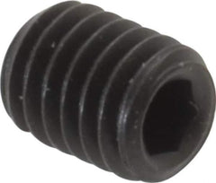 Value Collection - #10-32 UNF, 1/4" OAL, Cup Point Set Screw - Grade 8 Alloy Steel, 3/32" Key - Industrial Tool & Supply
