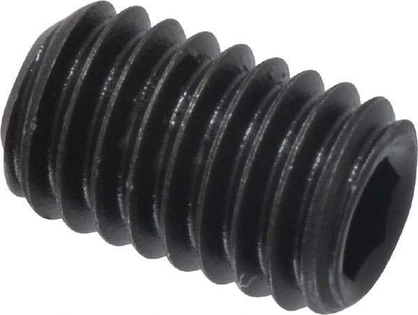 Value Collection - #10-32 UNF, 5/16" OAL, Cup Point Set Screw - Grade 8 Alloy Steel, 3/32" Key - Industrial Tool & Supply