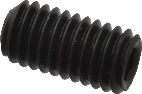 Value Collection - #10-32 UNF, 3/8" OAL, Cup Point Set Screw - Grade 8 Alloy Steel, 3/32" Key - Industrial Tool & Supply