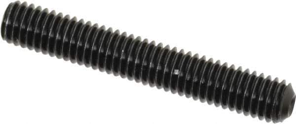 Value Collection - #10-32 UNF, 1-1/4" OAL, Cup Point Set Screw - Grade 8 Alloy Steel, 3/32" Key - Industrial Tool & Supply