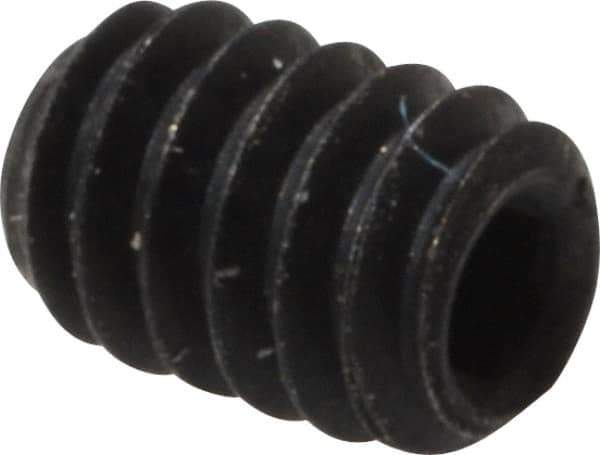 Value Collection - #2-56 UNC, 1/8" OAL, Cup Point Set Screw - Grade 8 Alloy Steel, 0.035" Key - Industrial Tool & Supply