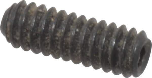 Value Collection - #2-56 UNC, 1/4" OAL, Cup Point Set Screw - Grade 8 Alloy Steel, 0.035" Key - Industrial Tool & Supply
