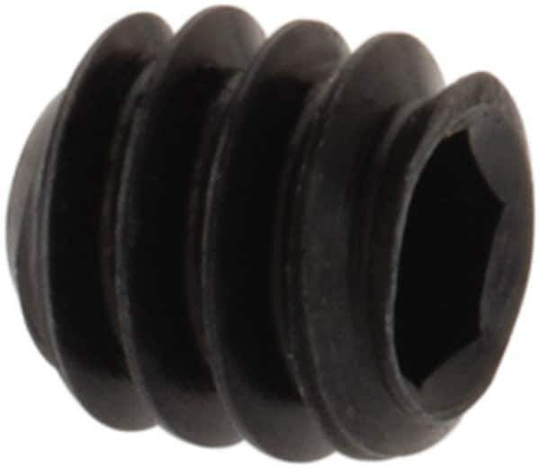 Value Collection - #3-48 UNC, 3/32" OAL, Cup Point Set Screw - Grade 8 Alloy Steel, 0.05" Key - Industrial Tool & Supply