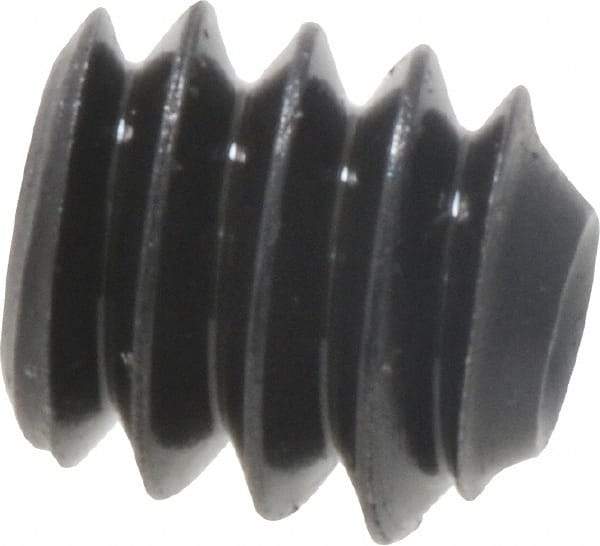 Value Collection - #4-40 UNC, 1/8" OAL, Cup Point Set Screw - Grade 8 Alloy Steel, 0.05" Key - Industrial Tool & Supply