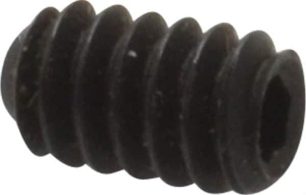 Value Collection - #4-40 UNC, 3/16" OAL, Cup Point Set Screw - Grade 8 Alloy Steel, 0.05" Key - Industrial Tool & Supply