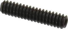 Value Collection - #4-40 UNC, 1/2" OAL, Cup Point Set Screw - Grade 8 Alloy Steel, 0.05" Key - Industrial Tool & Supply