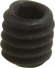 Value Collection - #5-40 UNC, 1/8" OAL, Cup Point Set Screw - Grade 8 Alloy Steel, 1/16" Key - Industrial Tool & Supply