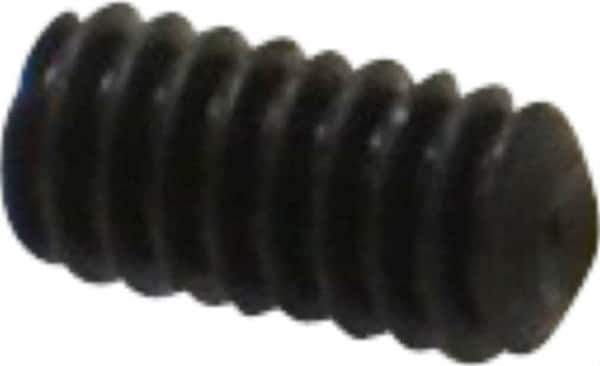 Value Collection - #5-40 UNC, 1/4" OAL, Cup Point Set Screw - Grade 8 Alloy Steel, 1/16" Key - Industrial Tool & Supply