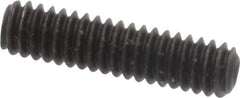 Value Collection - #5-40 UNC, 1/2" OAL, Cup Point Set Screw - Grade 8 Alloy Steel, 1/16" Key - Industrial Tool & Supply