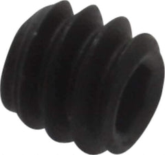Value Collection - #6-32 UNC, 1/8" OAL, Cup Point Set Screw - Grade 8 Alloy Steel, 1/16" Key - Industrial Tool & Supply