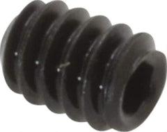 Value Collection - #6-32 UNC, 3/16" OAL, Cup Point Set Screw - Grade 8 Alloy Steel, 1/16" Key - Industrial Tool & Supply