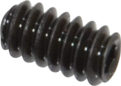Value Collection - #6-32 UNC, 1/4" OAL, Cup Point Set Screw - Grade 8 Alloy Steel, 1/16" Key - Industrial Tool & Supply