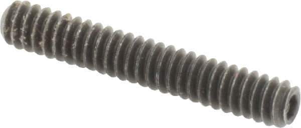 Value Collection - #6-32 UNC, 7/8" OAL, Cup Point Set Screw - Grade 8 Alloy Steel, 1/16" Key - Industrial Tool & Supply